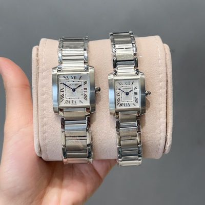 Cartier Tank 316L Steel 27*32/21.2*25.7MM Swiss Quartz Movement Watch